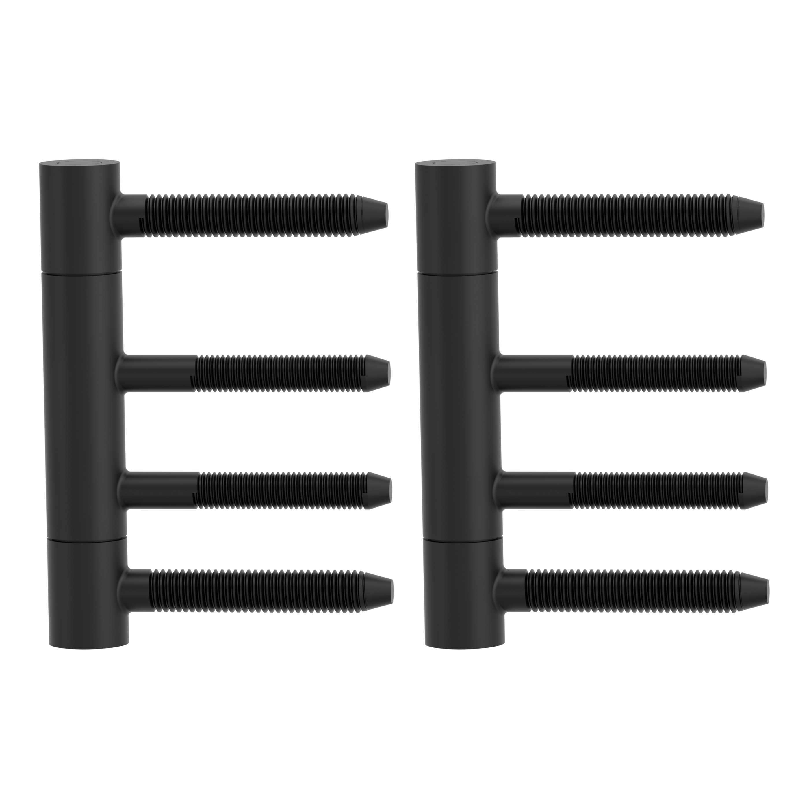 Türbänder schwarz RAL 9005 matt als Set für ein