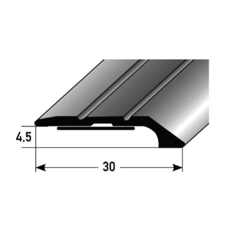 Abschlussprofil Alu eloxiert selbstkl. 30 x 4,5 mm