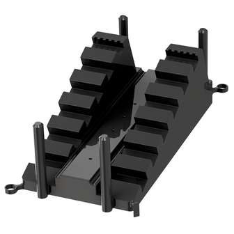 Base Aufnahmeplatte Herkules schwarz, für UK 40x40mm